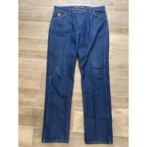 Wrangler FR 13MWZ Jeans Mens 36x33 Indigo Blue Excellent Flame Resistant Denim